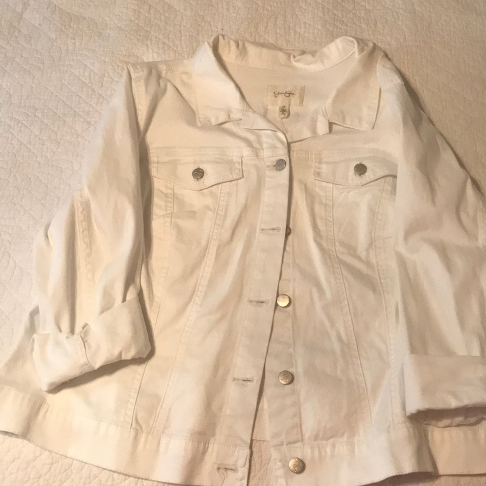 White denim jacket